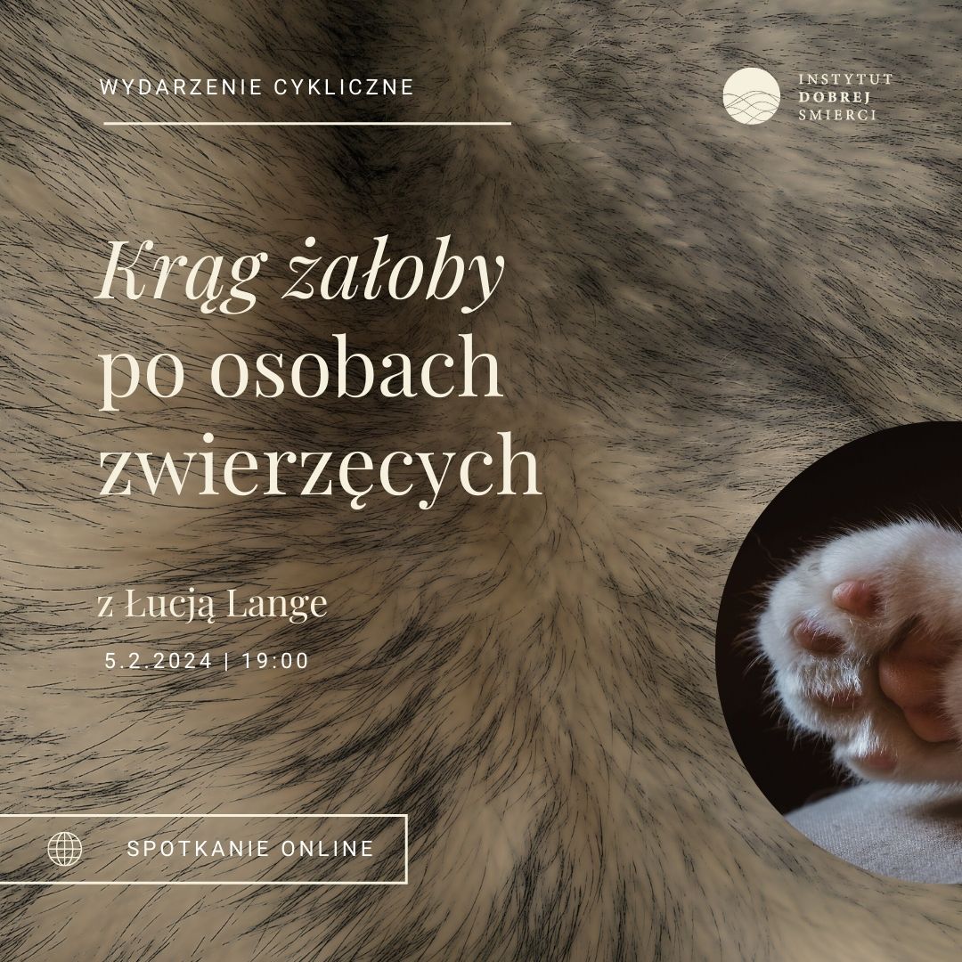 Grafika przedstawia spód łapy kota na tle z sierści.