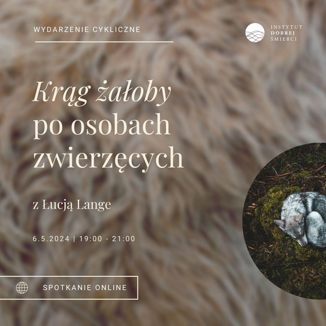Grafika przedstawia zwiniętego w kłębek psa.
