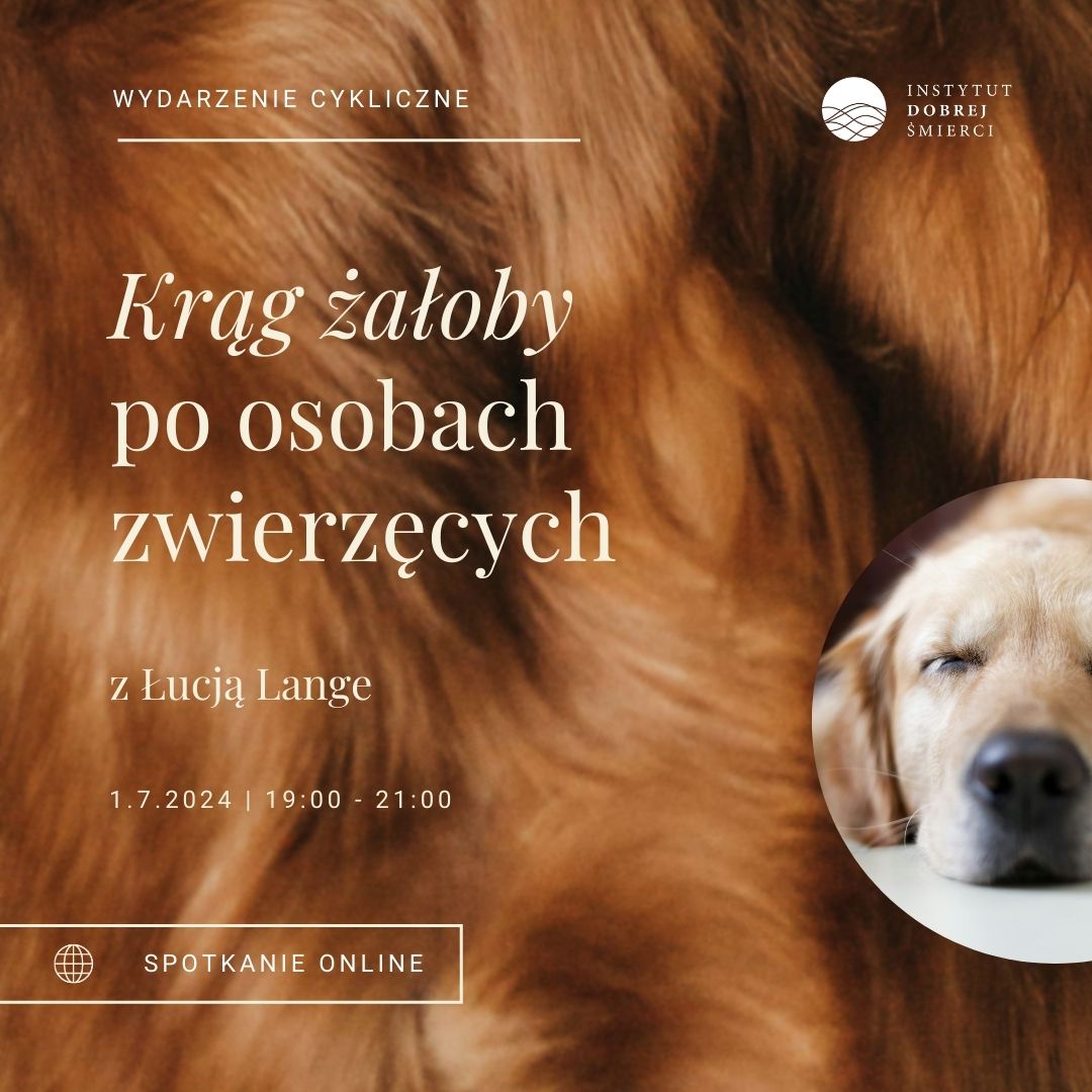 Grafika przedstawia głowę psa na tle sierści.