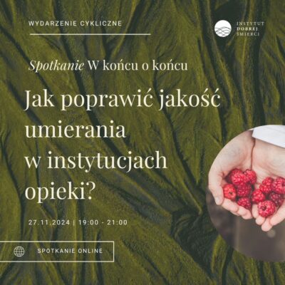 Grafika przedstawia dłonie trzymające maliny wpisane w półkole.