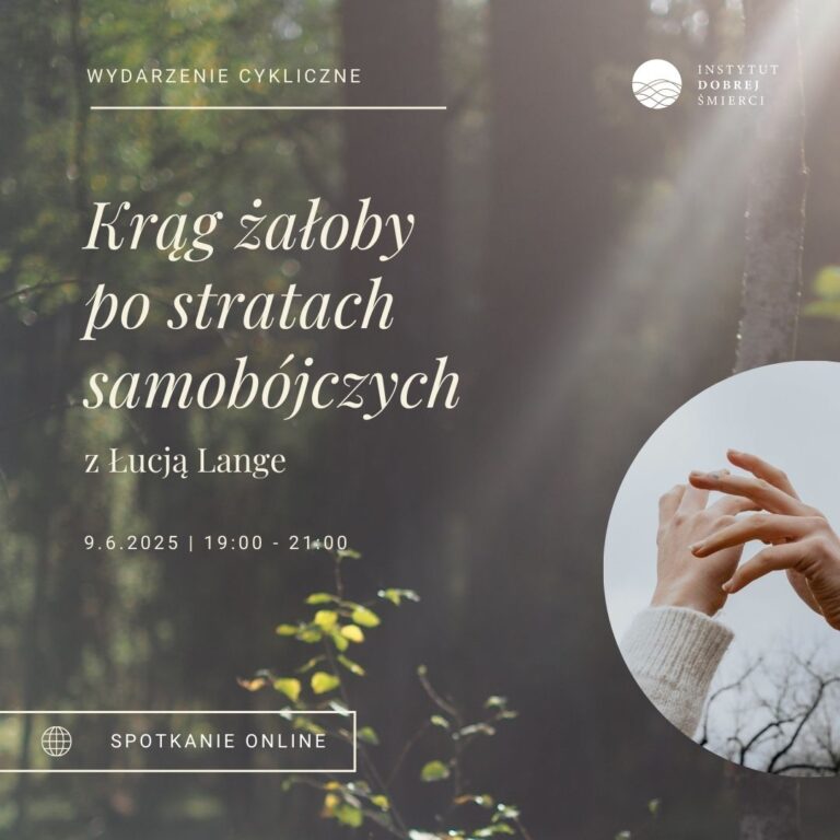 Las ze snopem światła z prawej strony oraz dłońmi na małym zdjęciu obok