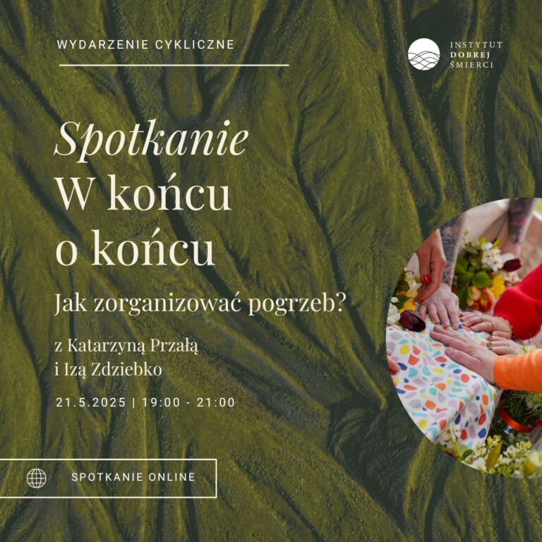 Ręce dotykające kolorowej trumny