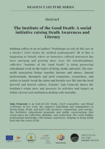 zielone tło z czarnymi napisami