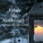 Lampion ze świeczką i biały napis