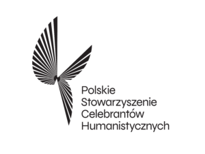 Czarne napisy i kształt ptaka 