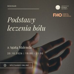 dłoń, tęcza i napis