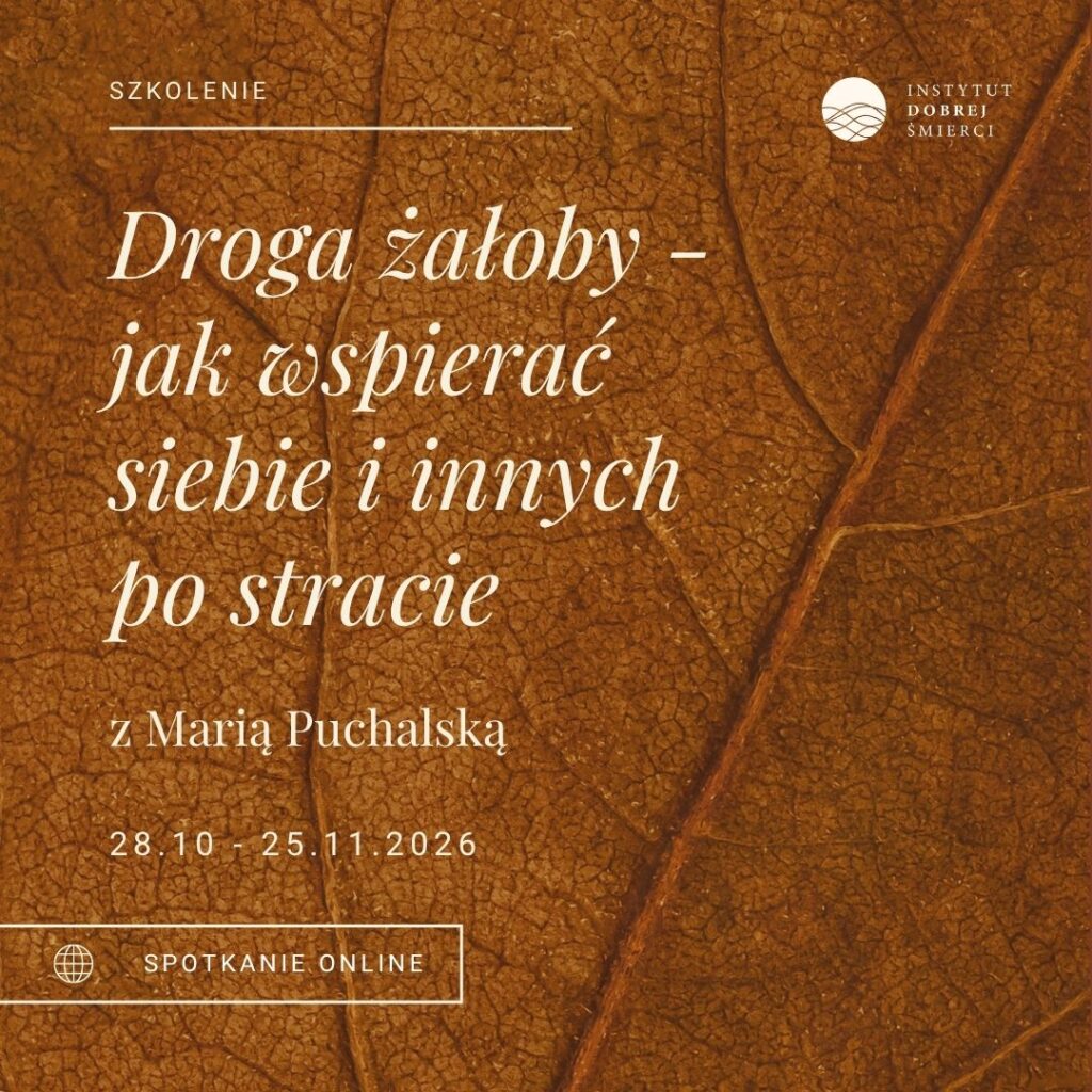 żółty liść i napisy