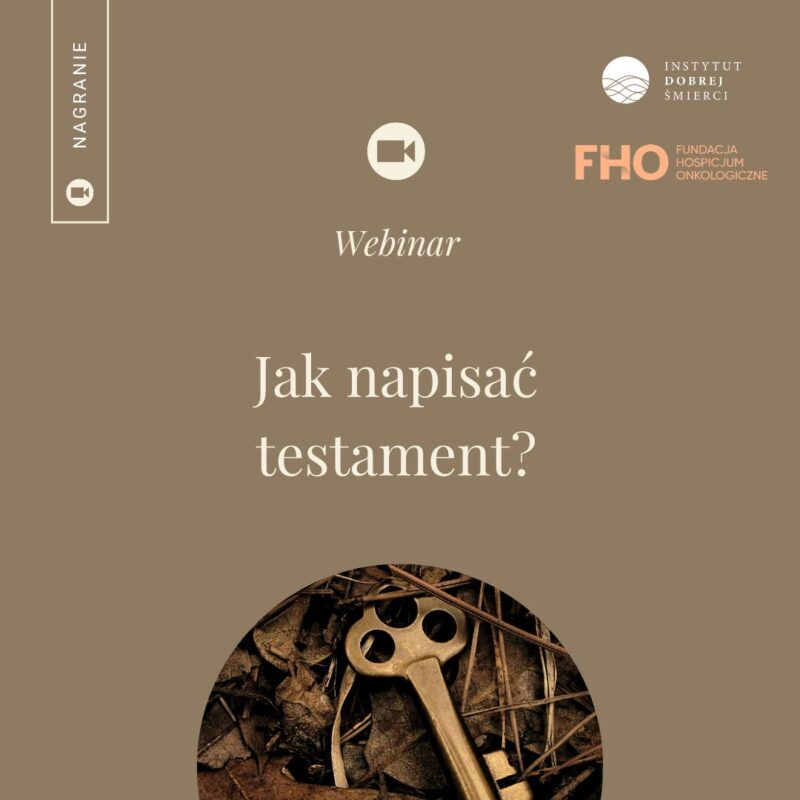 Webinar: Jak napisać testament